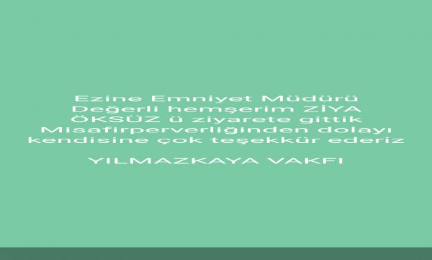 Ezine EMNİYET MÜDÜRÜ nü ziyaret 2023